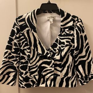 VINTAGE, VERY RARE zebra print blazer